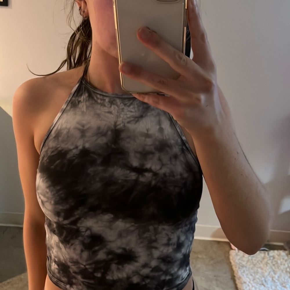 american eagle tie dye halter tank top